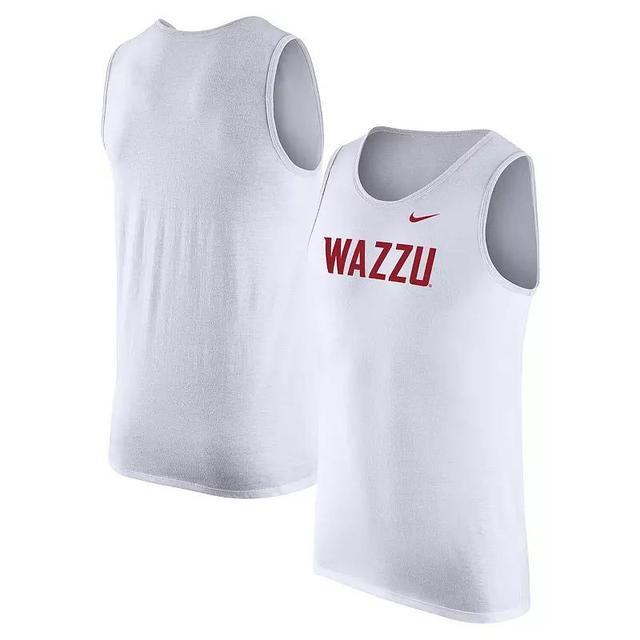 Mens Nike White Washington State Cougars Tank Top Product Image