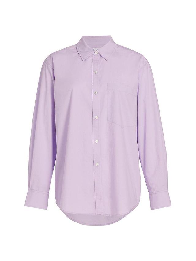 Womens Arlo Cotton Poplin Button-Front Shirt Product Image