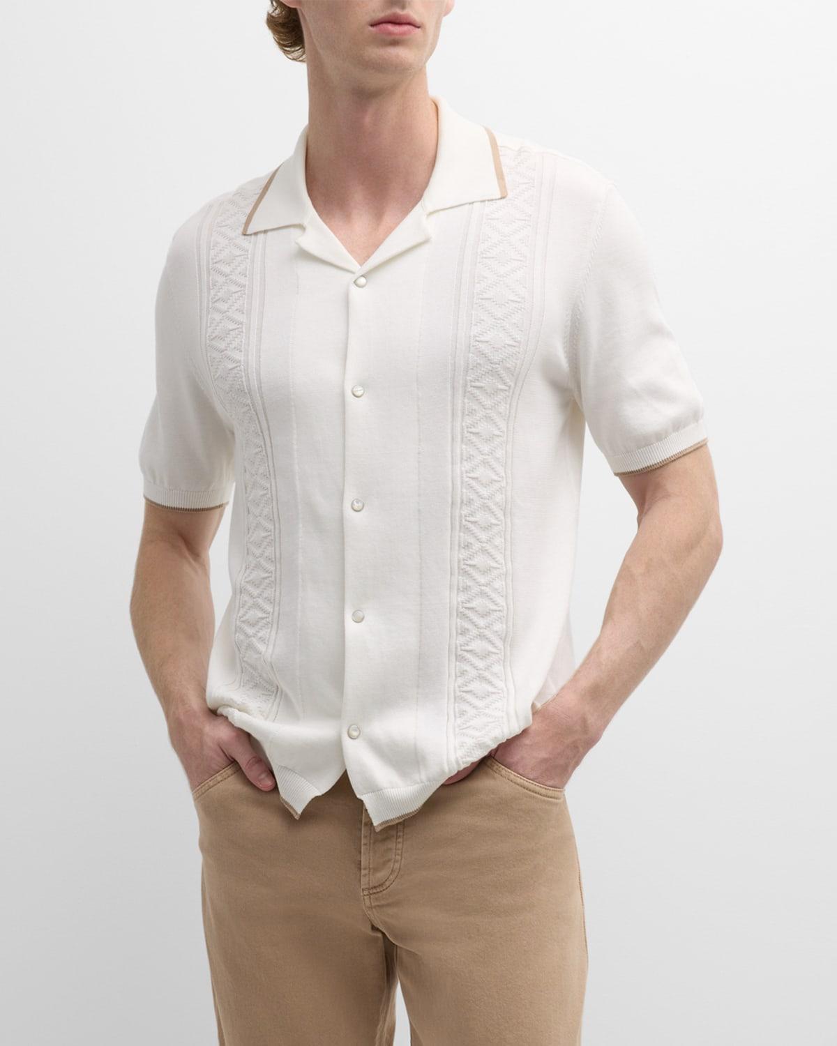 Mens Cotton Knit Camp Shirt Product Image