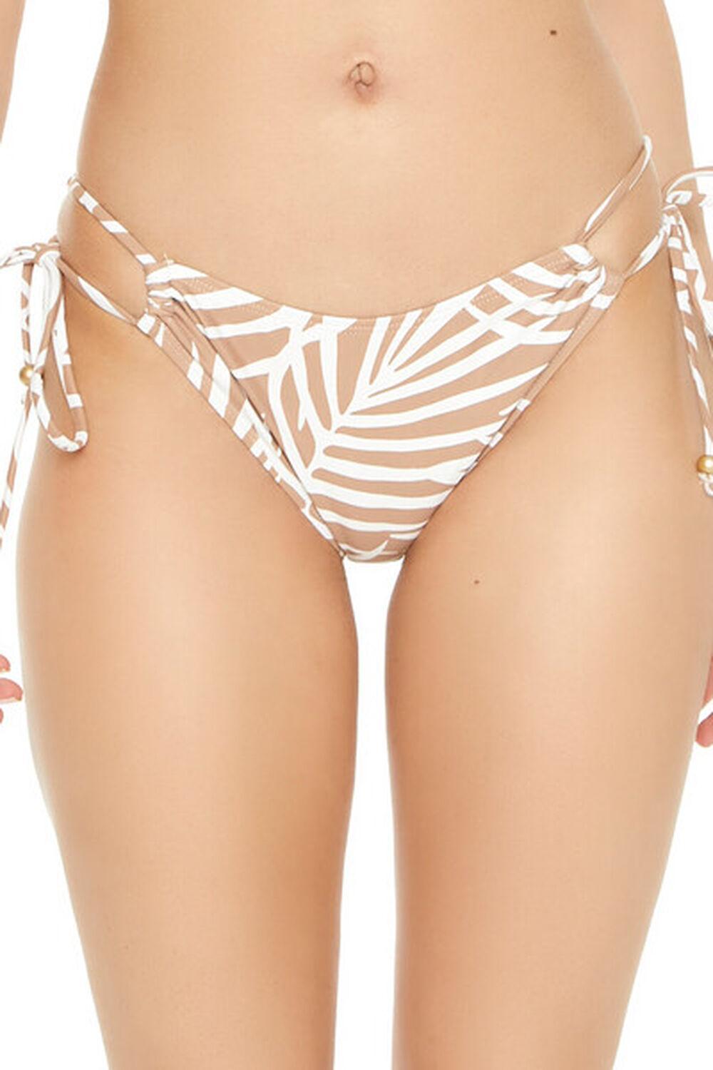 Leaf Print String Bikini Bottoms | Forever 21 Product Image