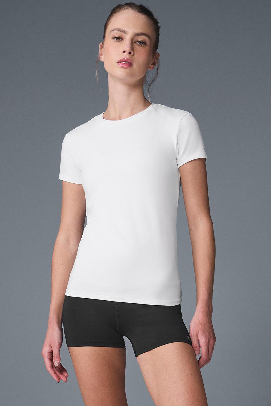 Alosoft Finesse Tee - White Female Product Image