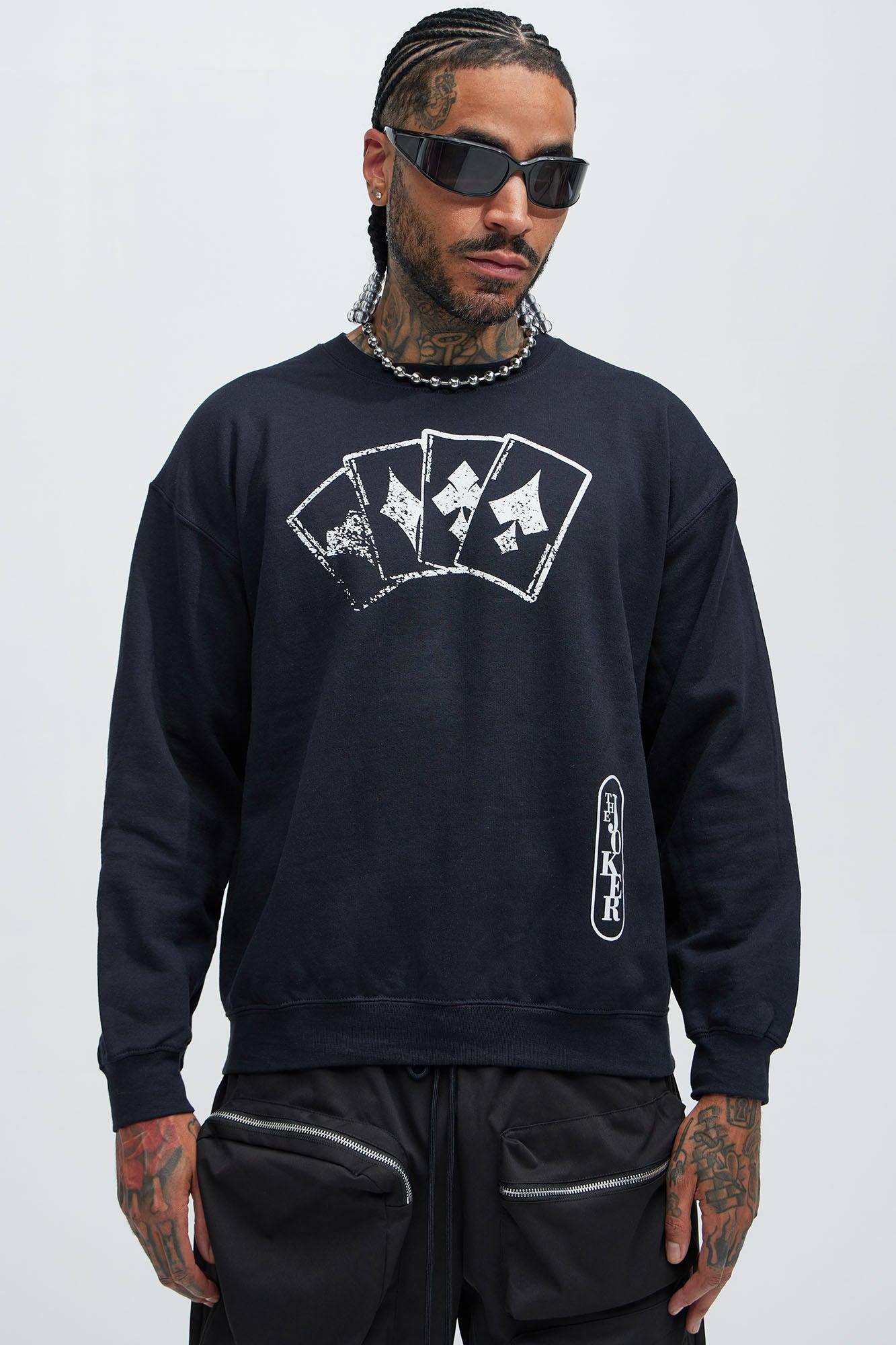 Joker Gotham Villan Crew Neck Sweatshirt - Black product image