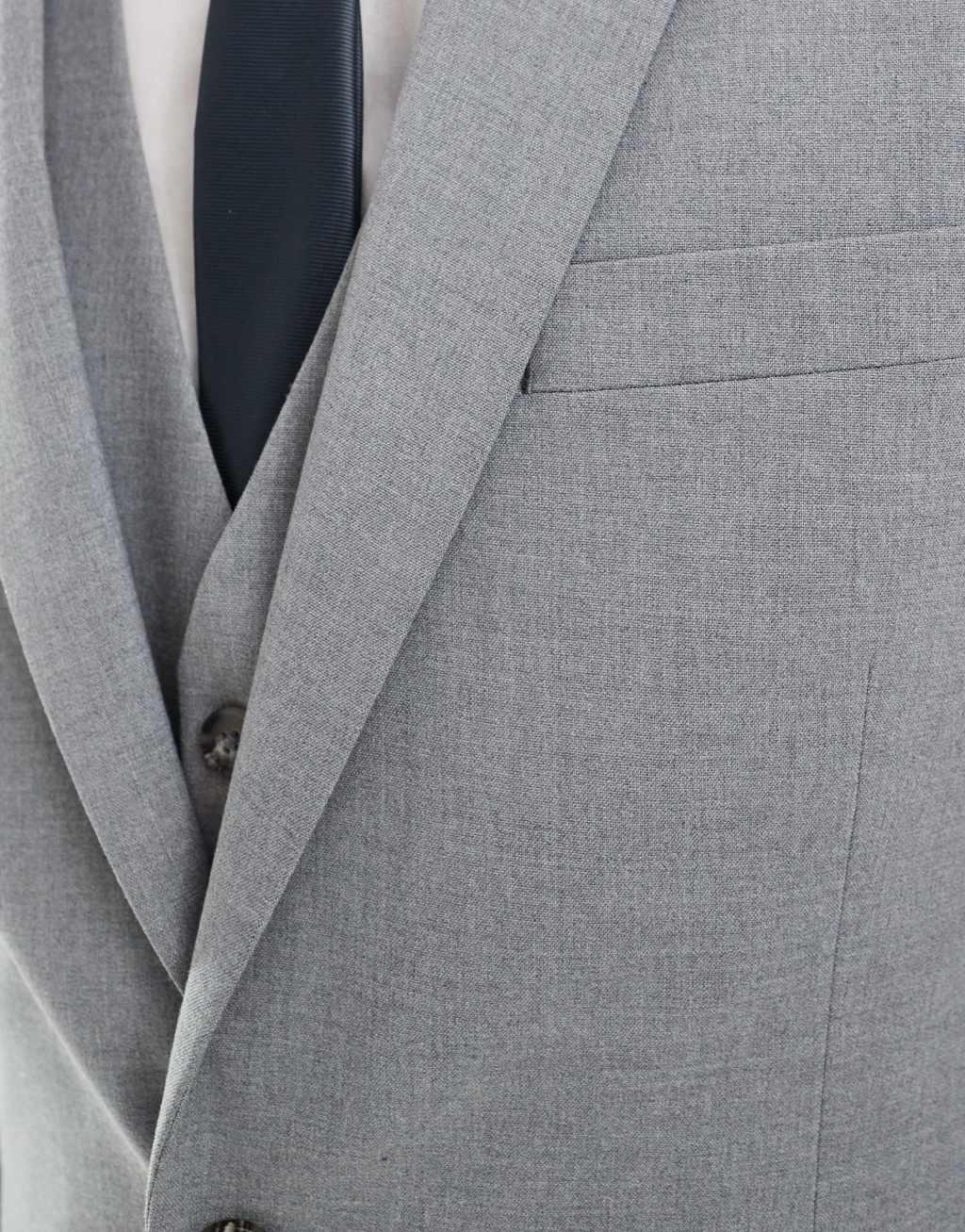 ASOS DESIGN slim suit jacket in gray Product Image