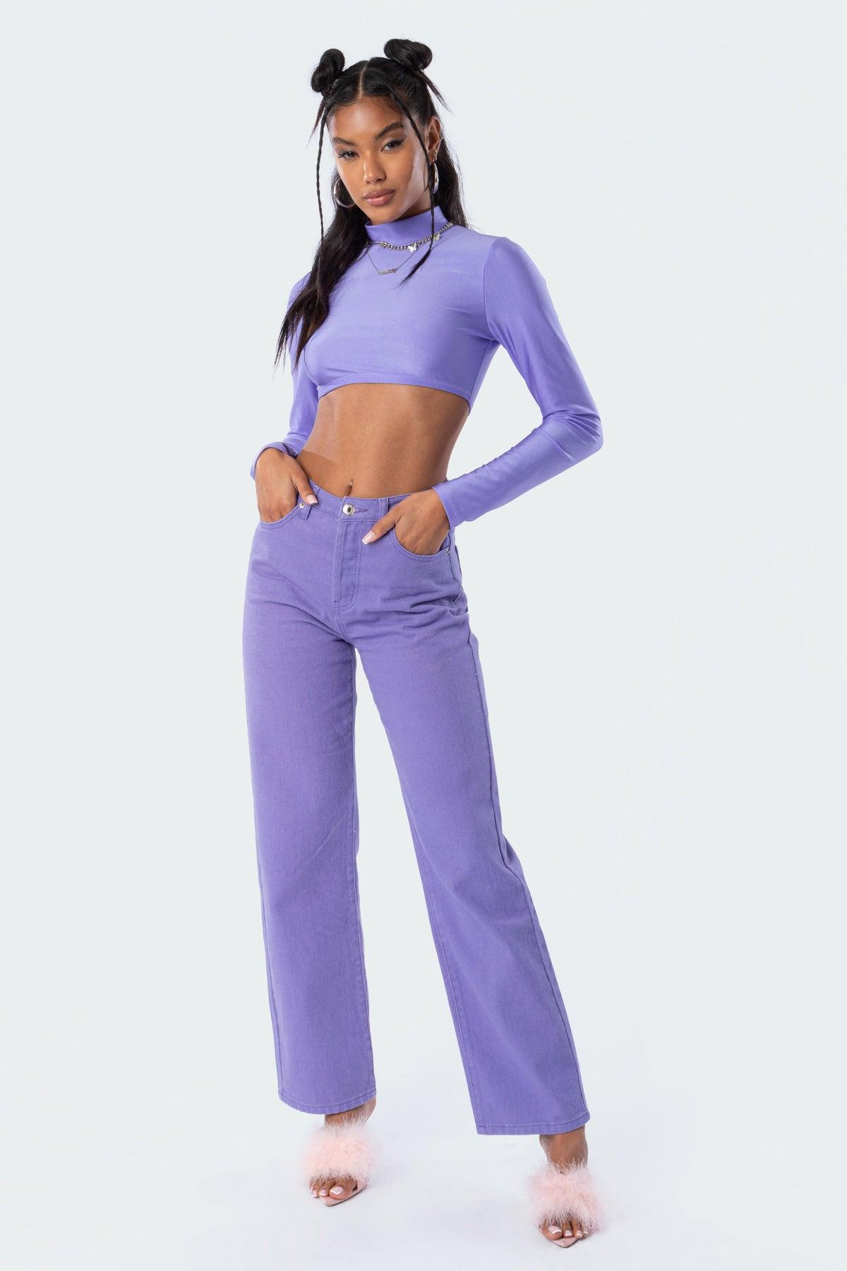 Kimmy Shiny Crop Top Product Image