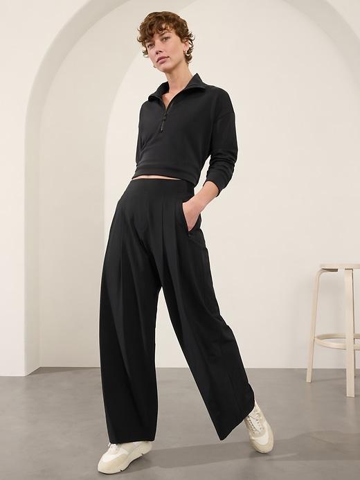 Brooklyn Heights High Rise Pleated Wide Leg Pant Product Image