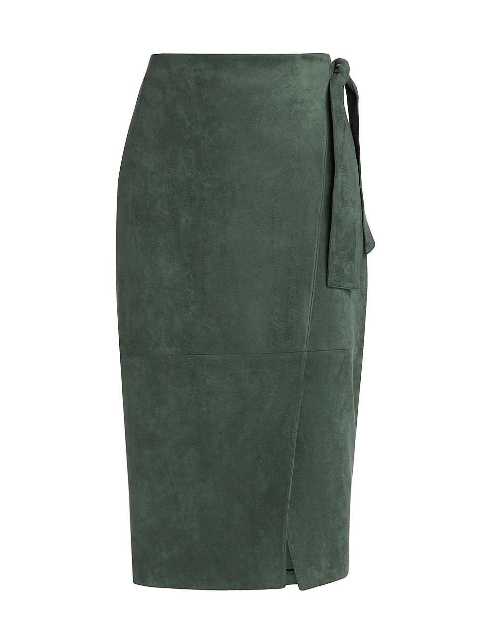 Womens The Danica Wrap Suede Skirt Product Image