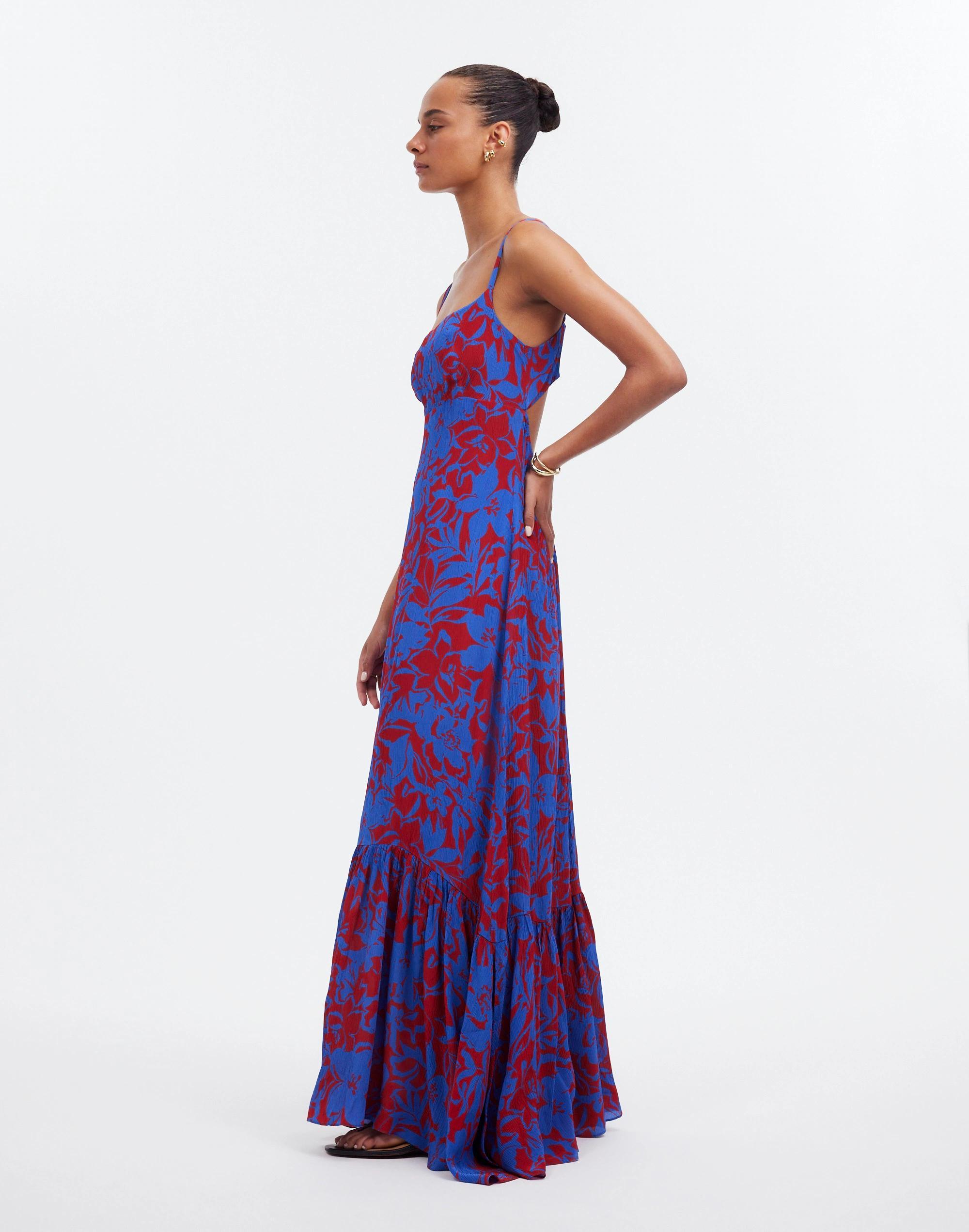 Empire-Waist Tank Maxi Dress in Floral Product Image