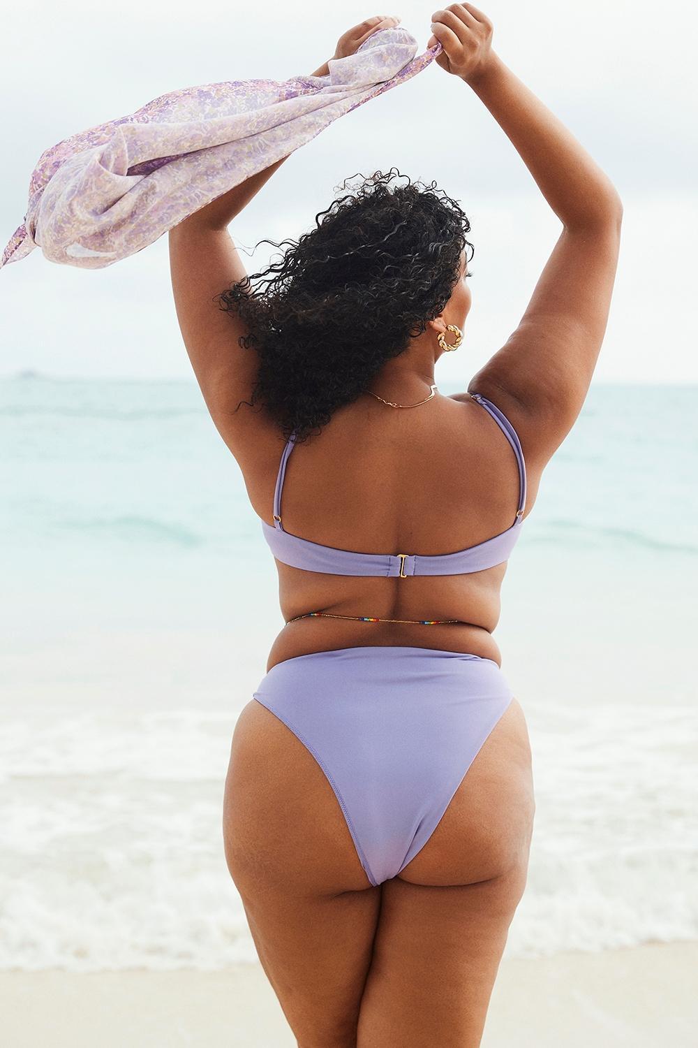 Mykonos Violet High Waist Bikini Bottom Product Image