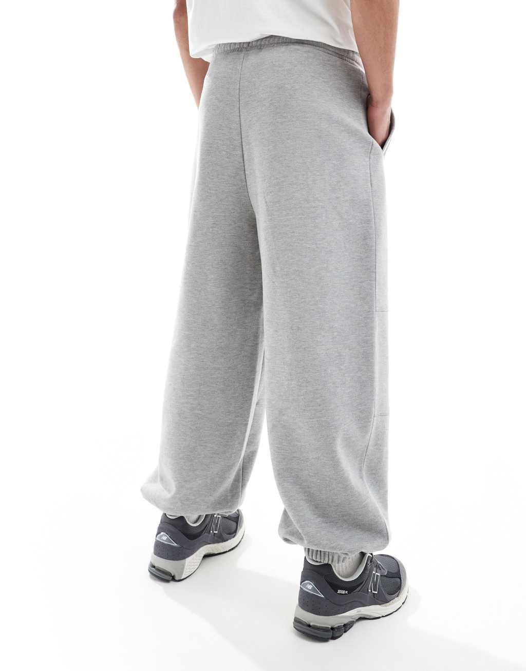 ASOS DESIGN balloon sweatpants in gray Product Image