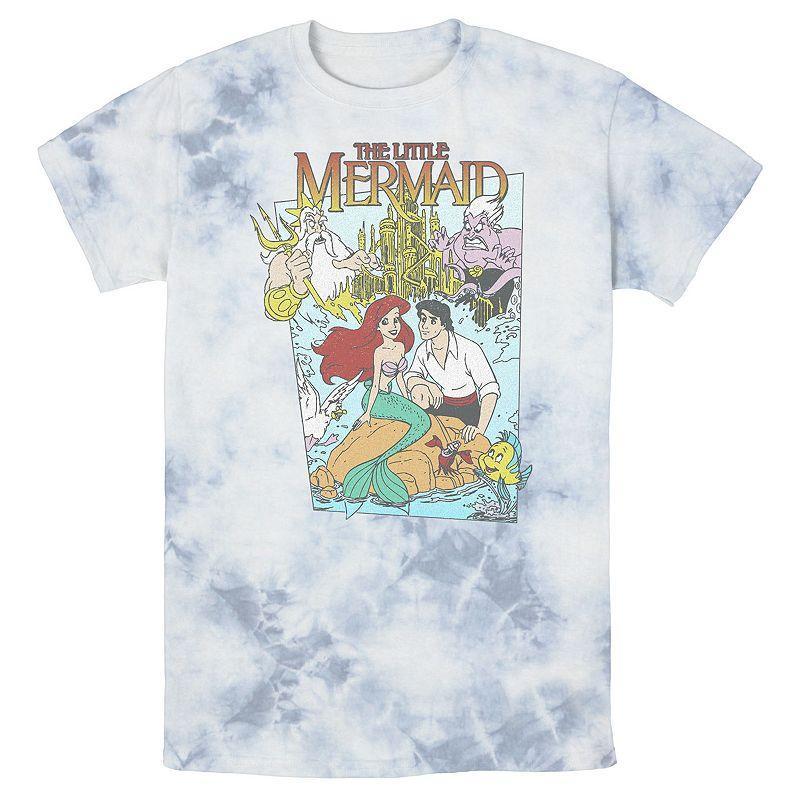 Mens Disney The Little Mermaid Vintage Cover Bomabrd Wash Tee Product Image