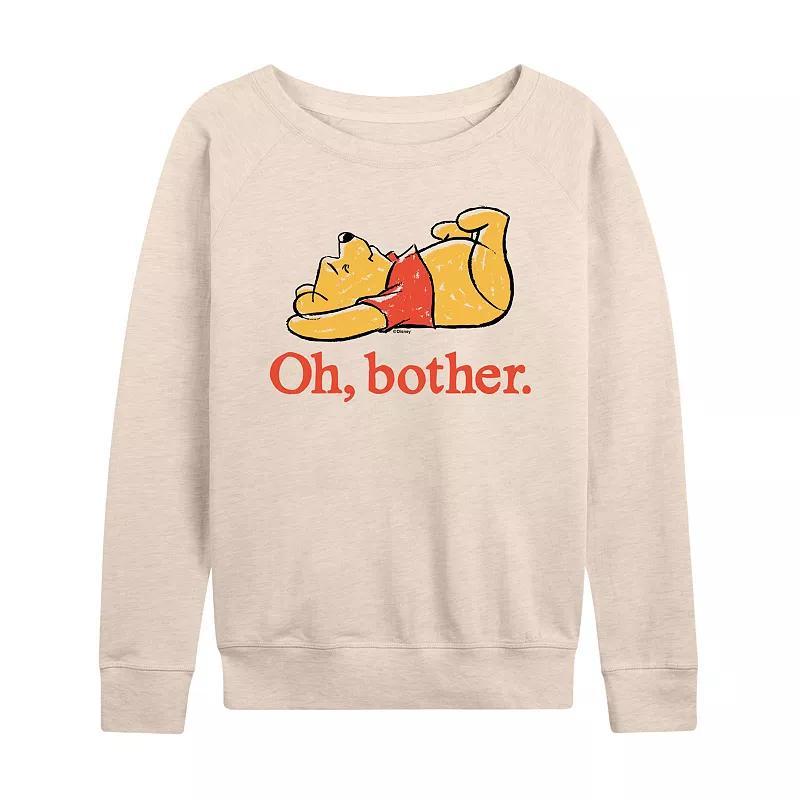 Disneys Winnie the Pooh Womens Oh Bother Lightweight French Terry Sweatshirt, Girls Product Image