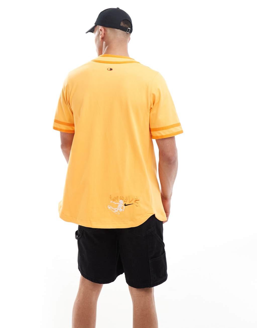 Nike Baseball jersey in orange Product Image