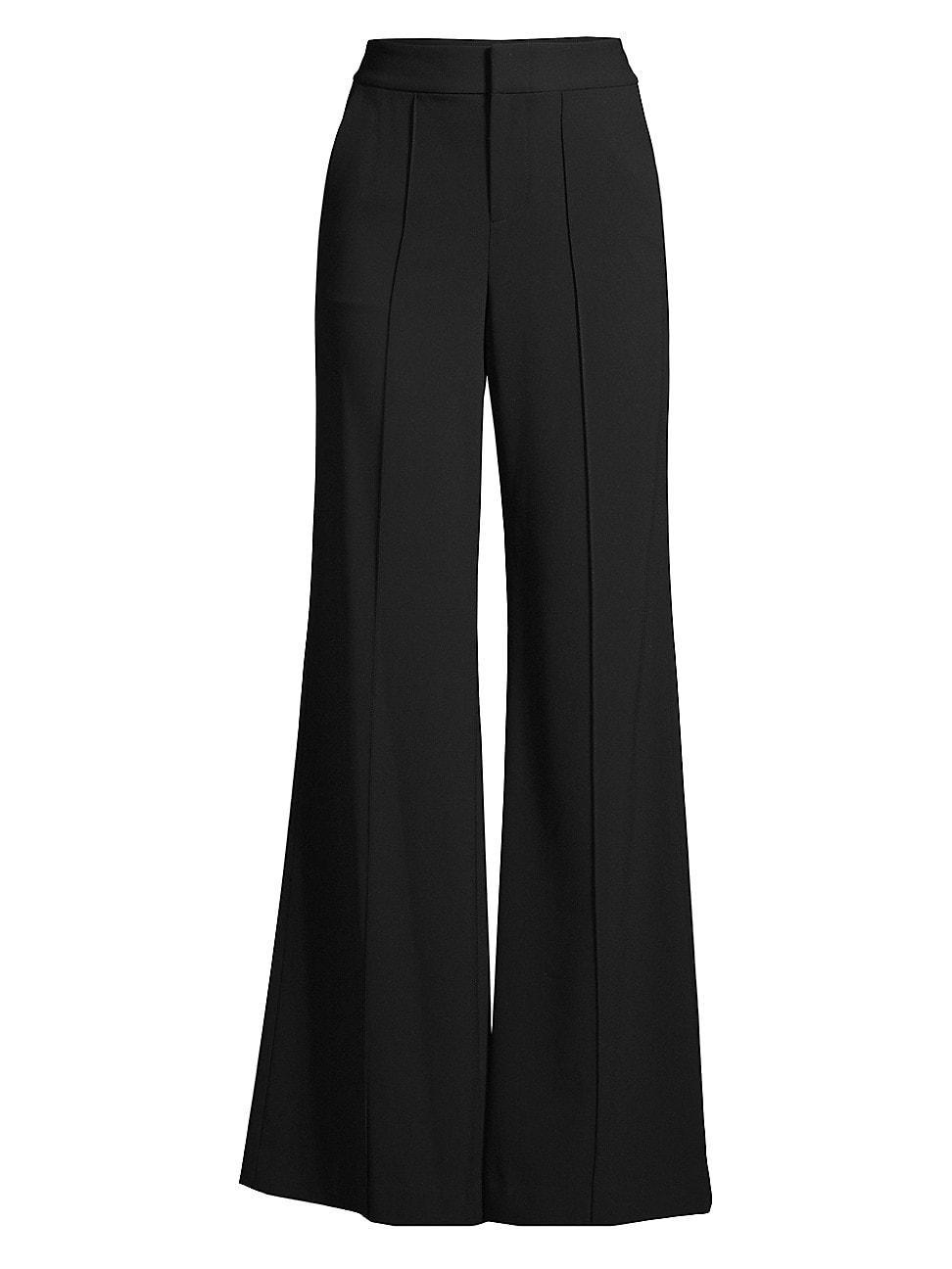 Alice + Olivia Dylan High Waist Wide Leg Faux Leather Pants Product Image