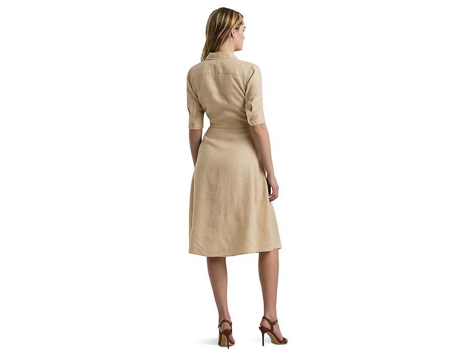 Women's Linen Shirt Dress Product Image