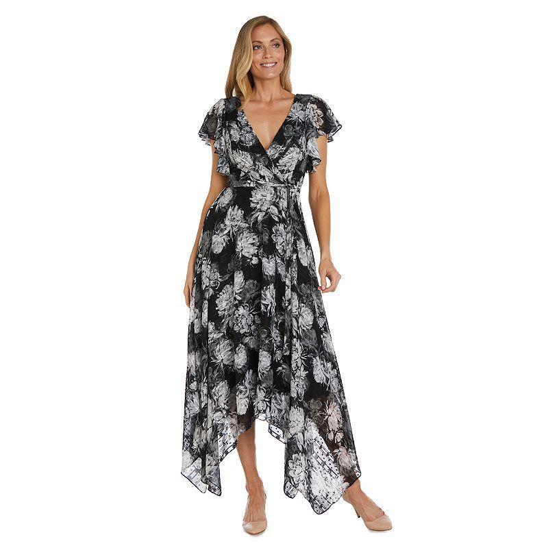 Womens Nightway Printed Faux Wrap Dress Oxford Product Image