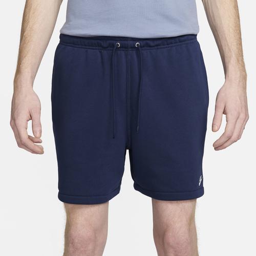 Nike Mens Nike Club Flow French Terry Shorts - Mens Black/Sail Product Image