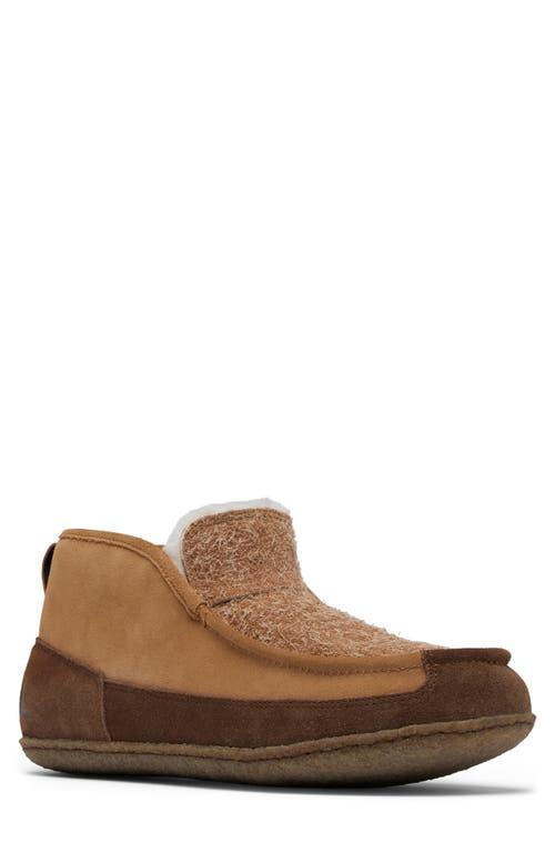 SOREL Manawan Ii Faux Fur Lined Slipper In Elk, Tobacco Product Image