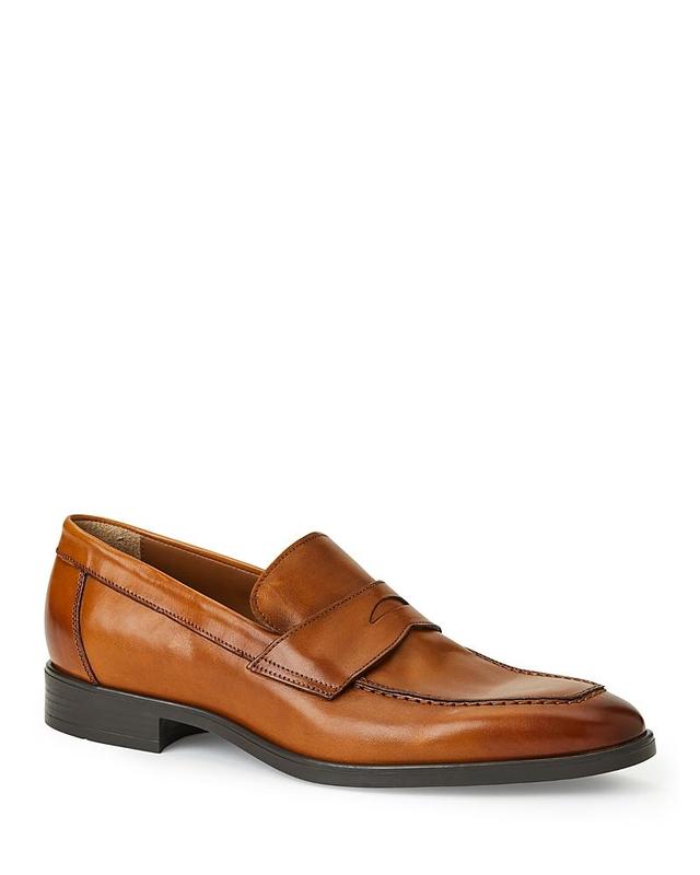 Bruno Magli Mens Durante Premium Leather Penny Loafers Product Image