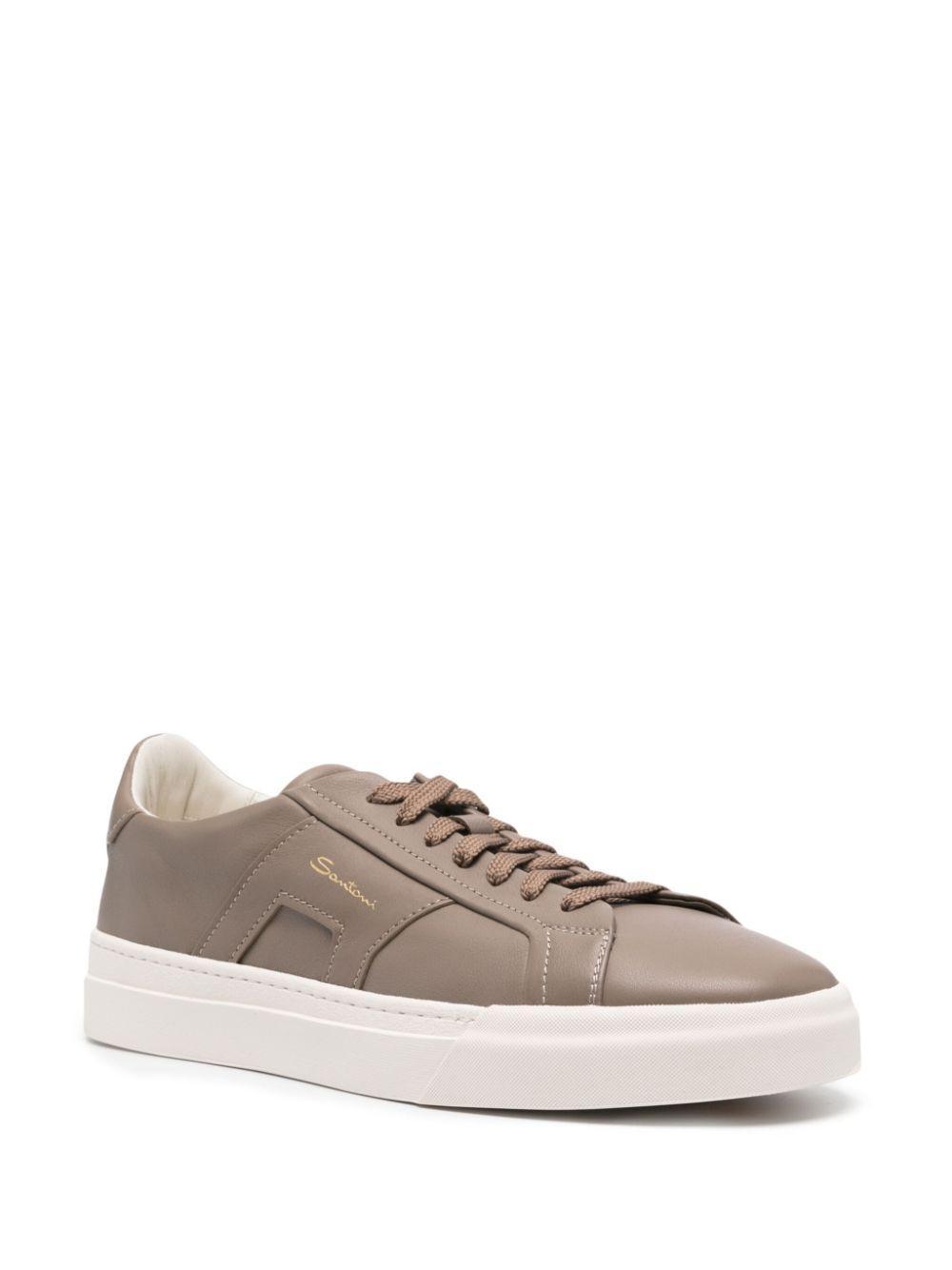 SANTONI Sneakers In Brown Product Image