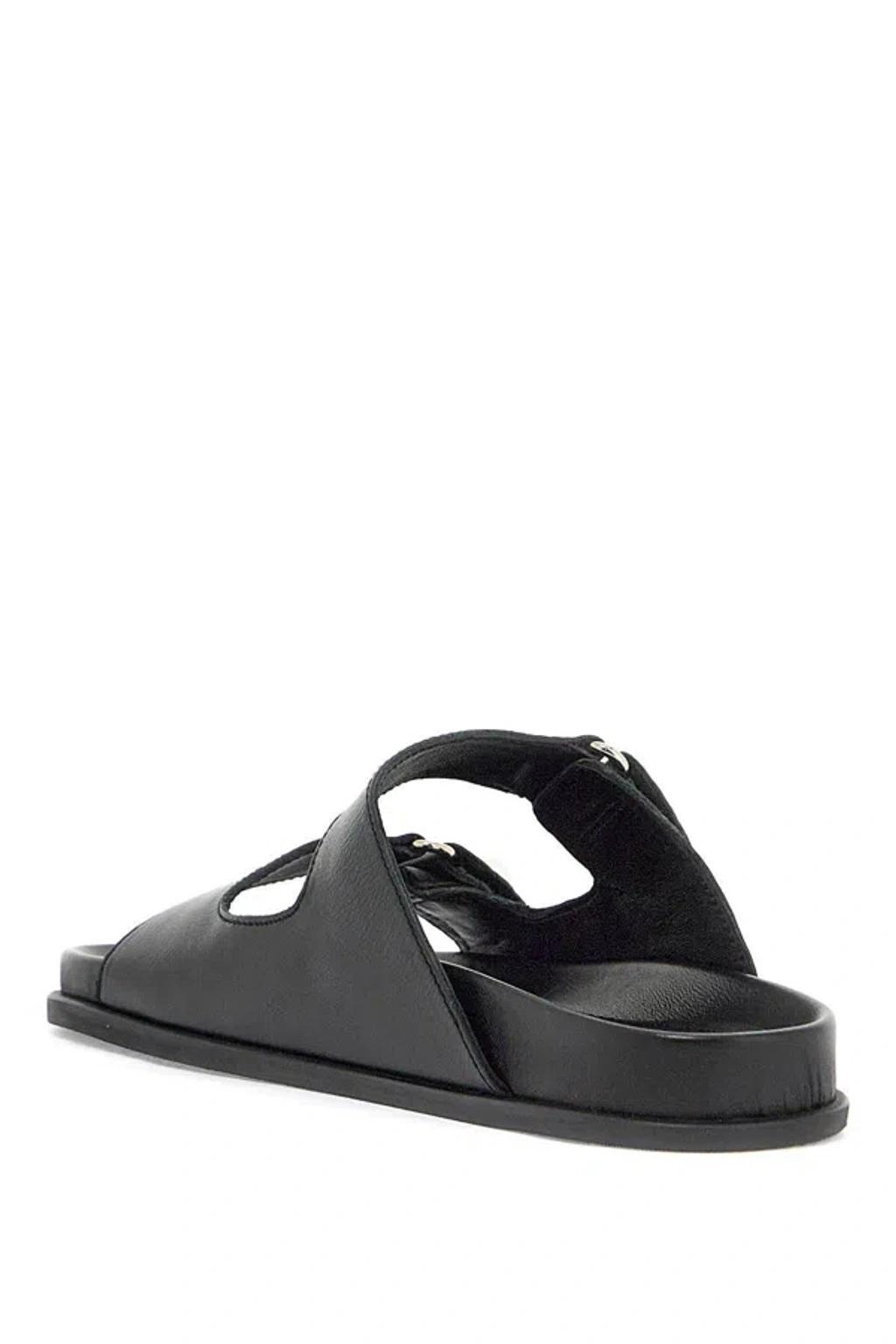 JIMMY CHOO Fayence Slides In Black Product Image