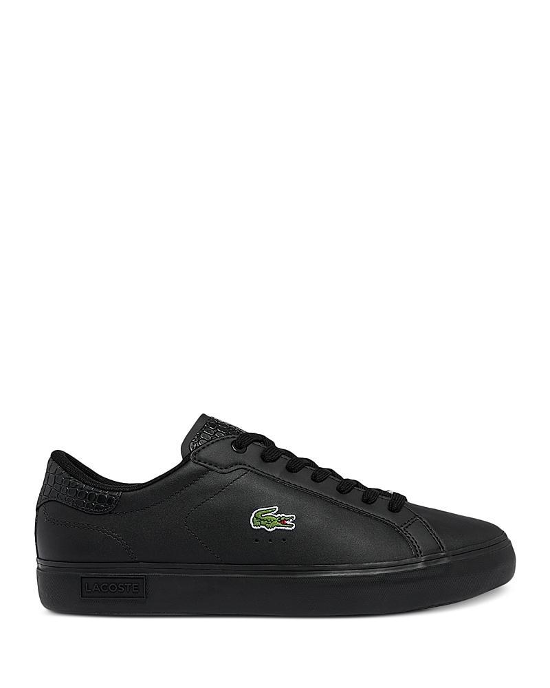 Lacoste Mens Powercourt Leather Casual Shoes Product Image