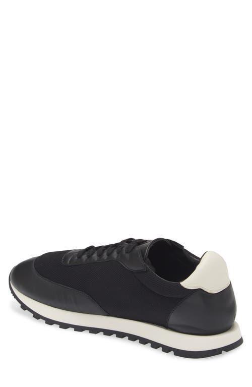 Owen Leather & Mesh Sneaker In Blw Black/white/black Product Image