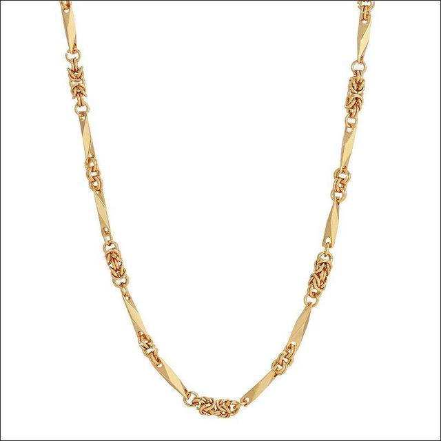 1928 Gold Tone Knot Link Chain Necklace, Womens Product Image