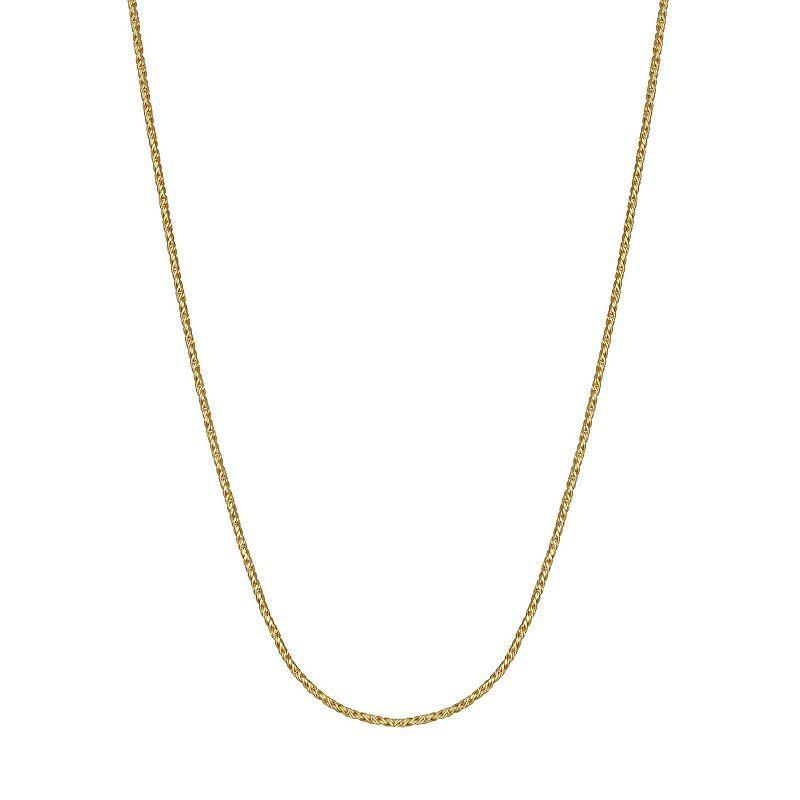 PRIMROSE 18k Gold over Sterling Silver Chain Necklace, Womens Gold Tone Product Image