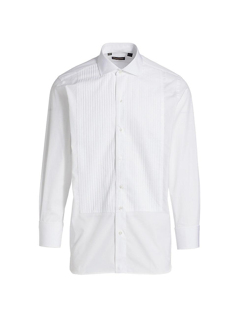 Mens Pleated Formal Tuxedo Shirt Product Image