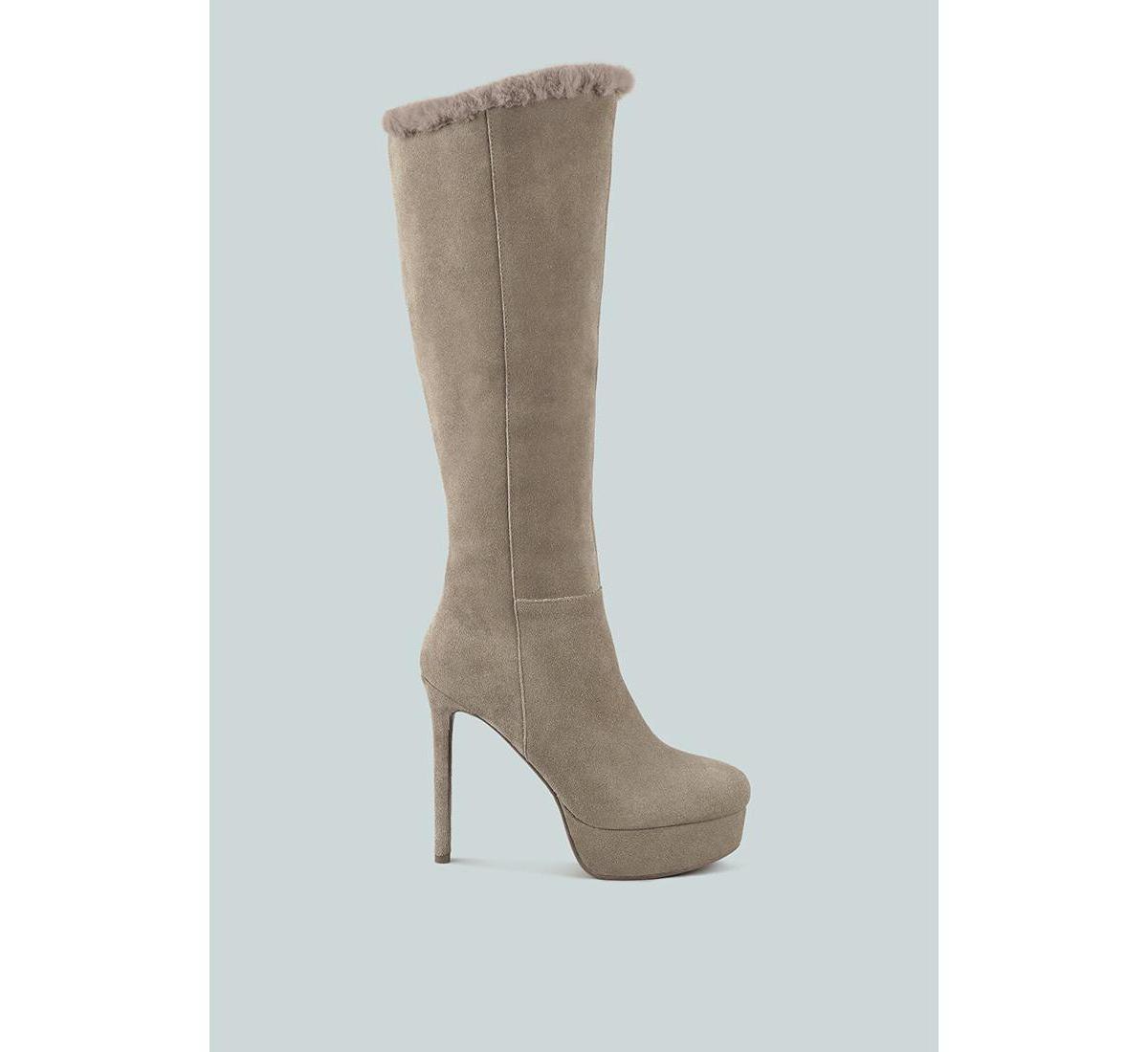 Saldana Womens Convertible Suede Leather High Boots product image