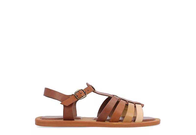 Journee Collection Benicia Womens Fisherman Sandals Black Product Image