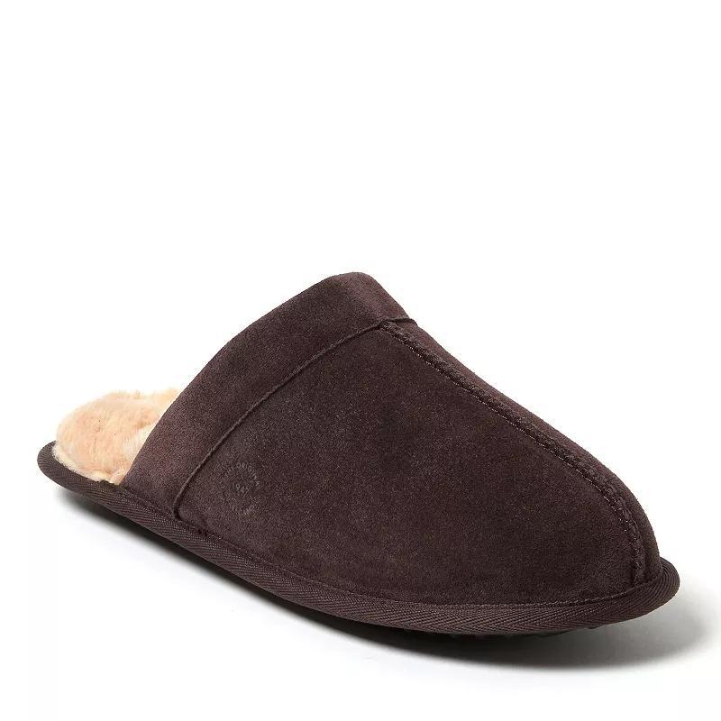 Dearfoams Kirk Mens Suede Scuff Slippers Product Image