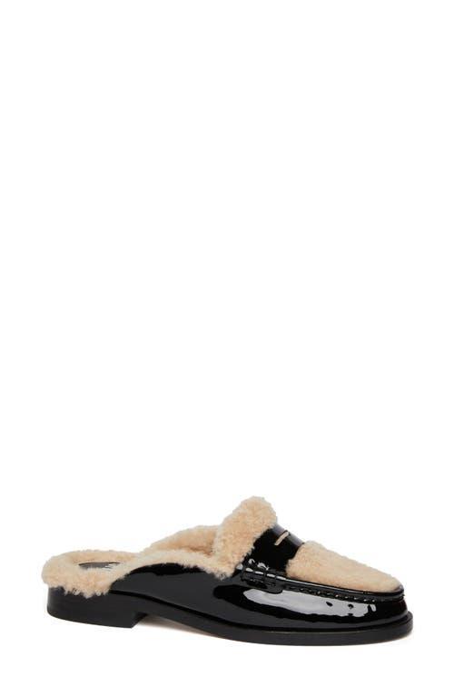 PAIGE Emmett Genuine Shearling Lined Loafer Mule Product Image