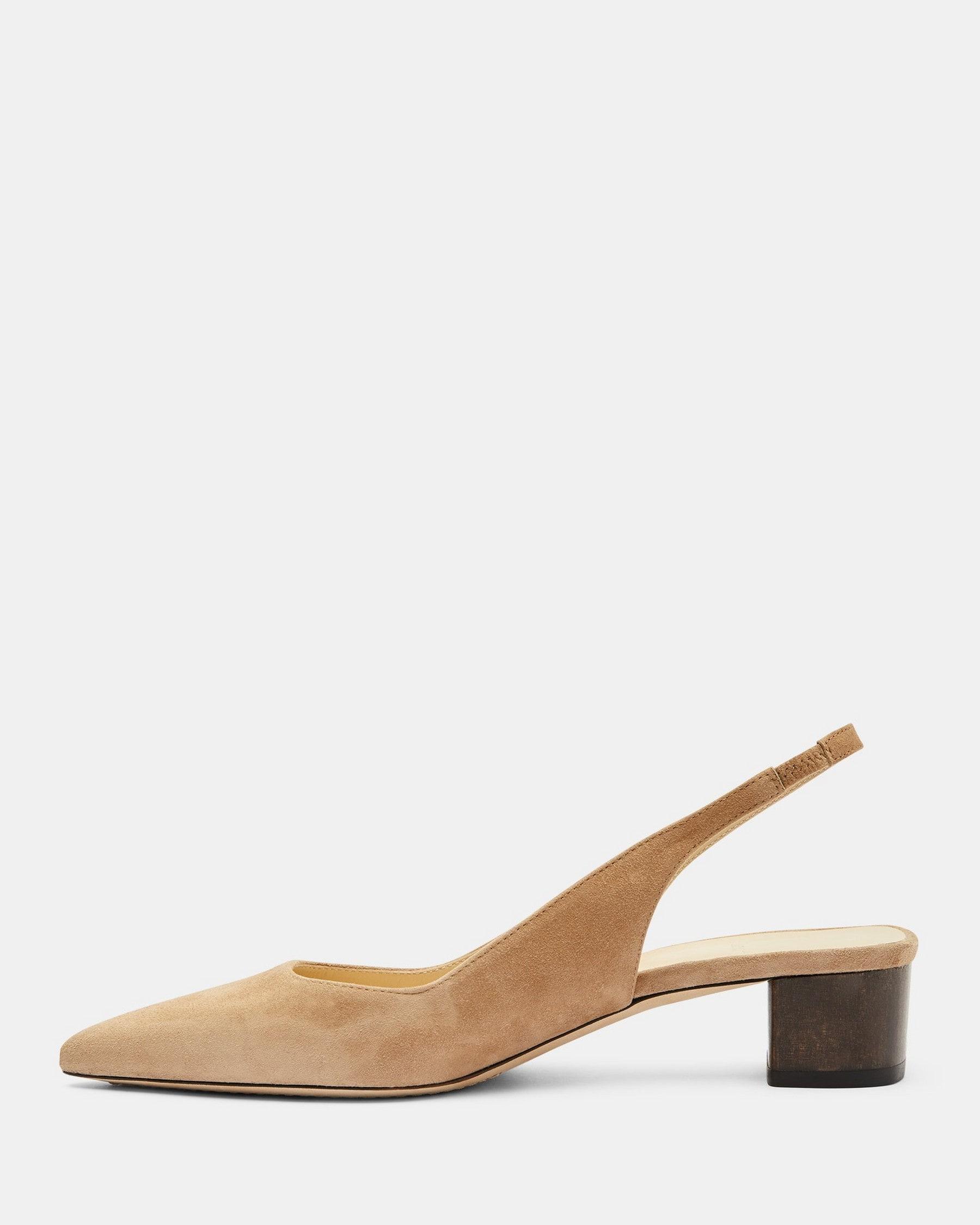 Block Heel Slingback in Suede Product Image