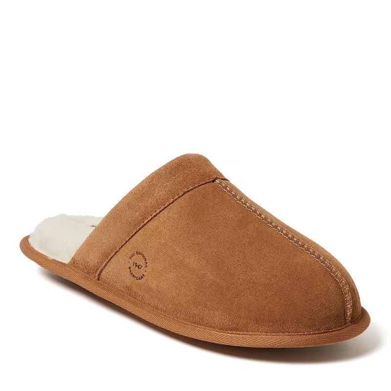 Dearfoams Kirk Mens Suede Scuff Slippers Product Image