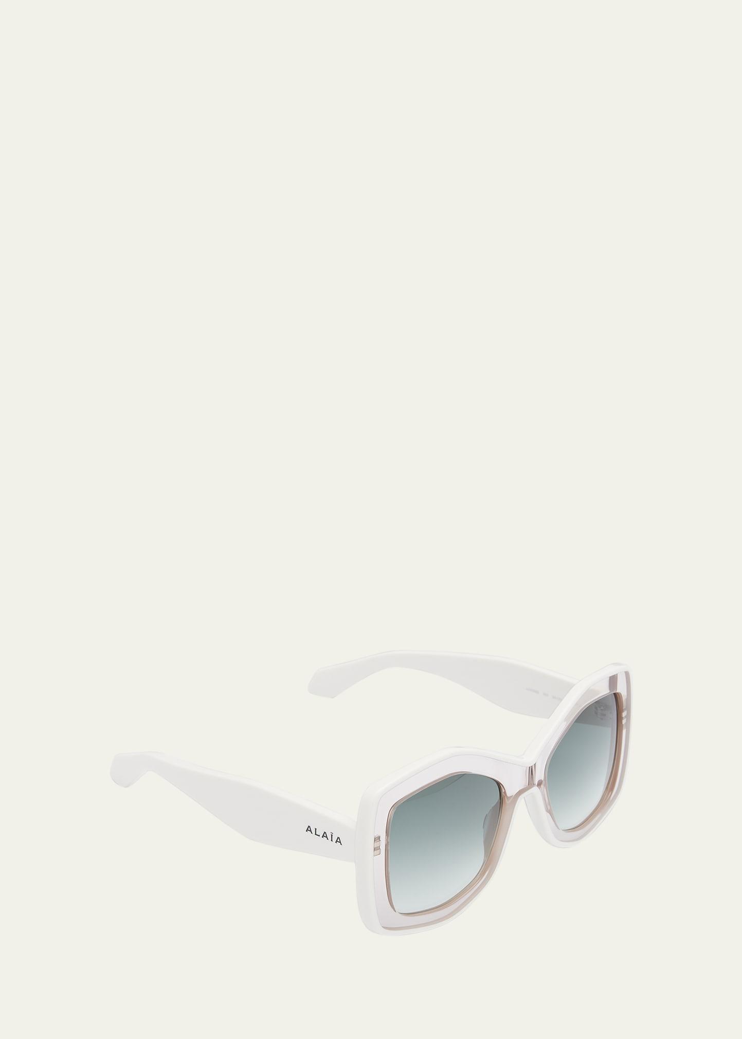 Two-Tone Acetate Butterfly Sunglasses Product Image