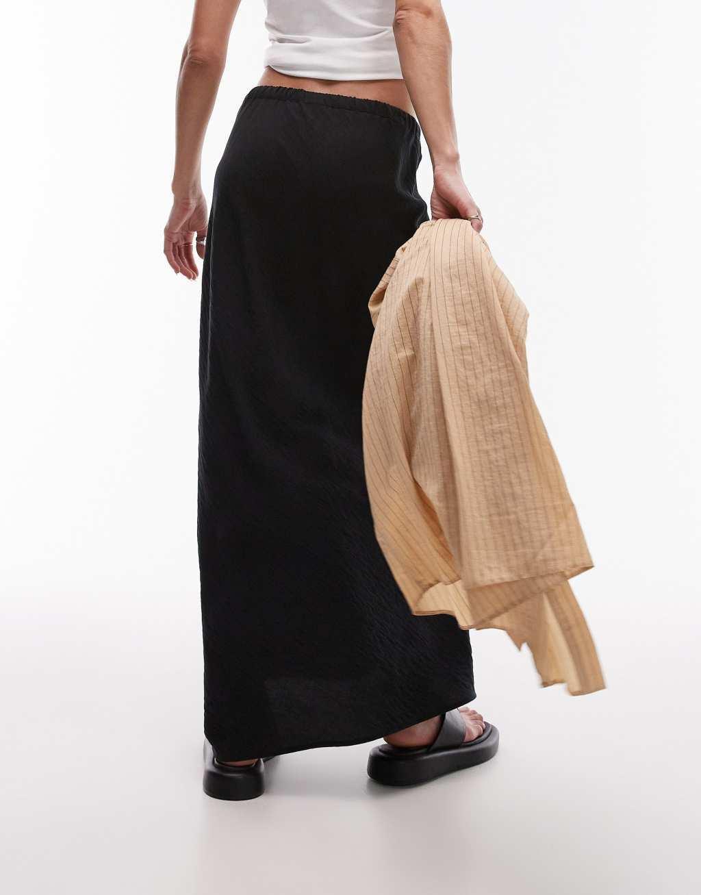 Topshop satin bias maxi skirt Product Image