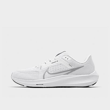 Nike Mens Nike Air Zoom Pegasus 40 - Mens Running Shoes White/Black/Gray Product Image