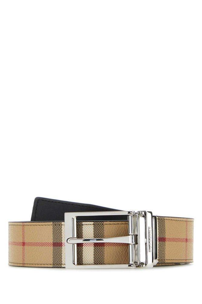 BURBERRY Checked Buckle Belt In Multi Product Image