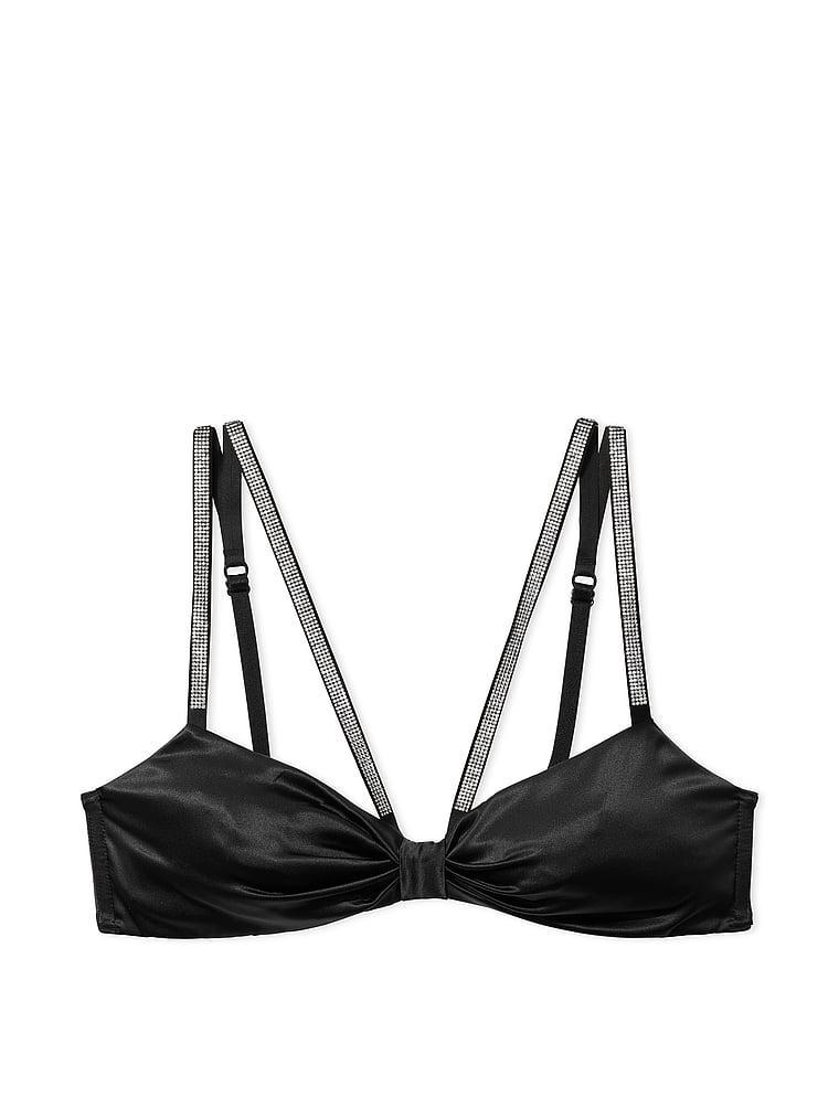 Shine Bow Satin Bralette Product Image