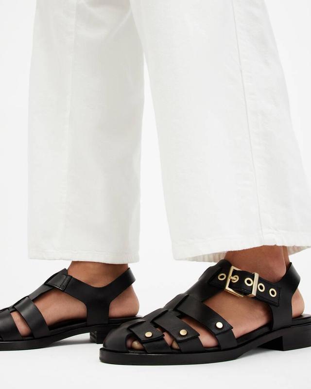 Nelly Studded Leather Sandals Product Image