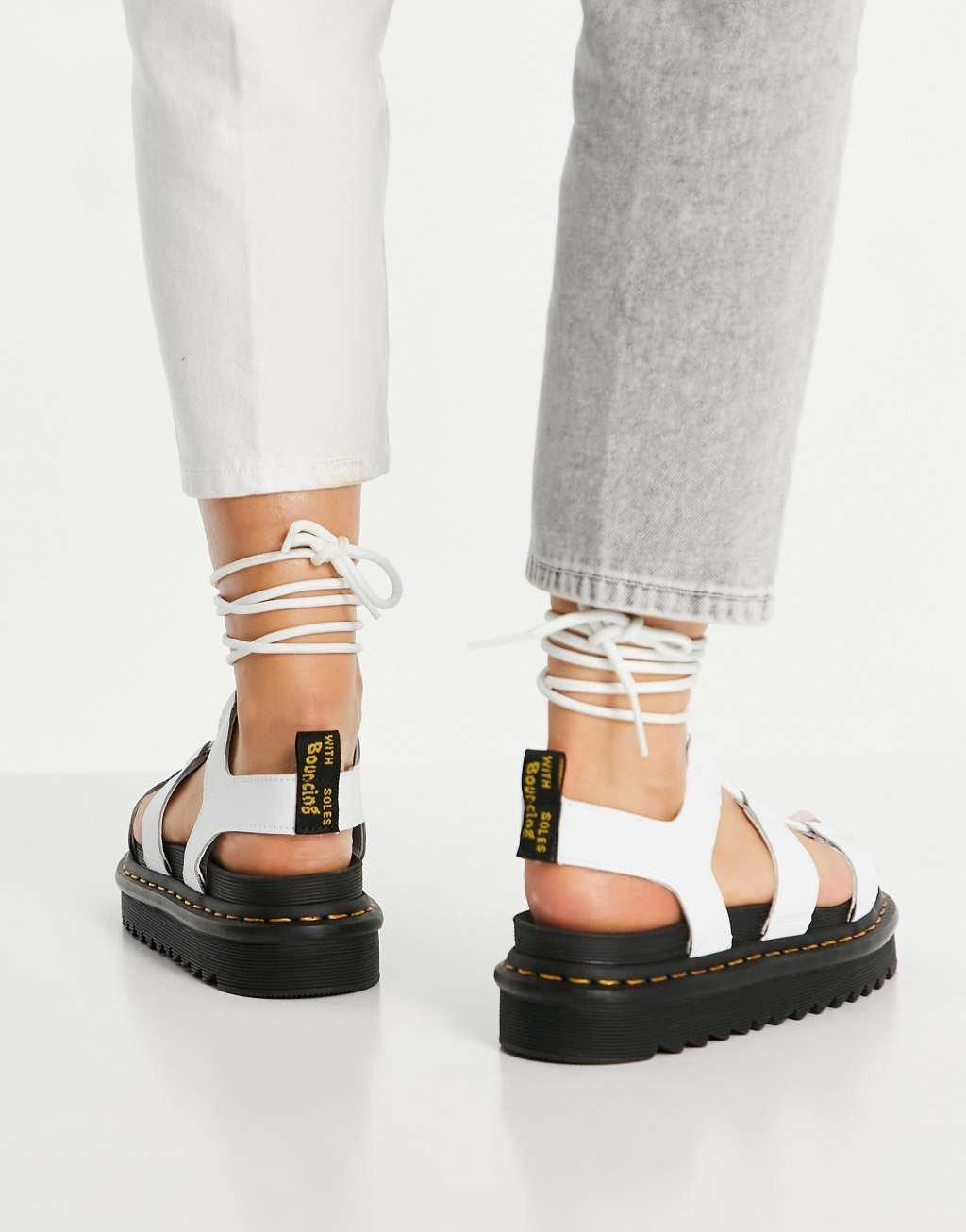 Dr Martens Nartilla sandals in white Product Image