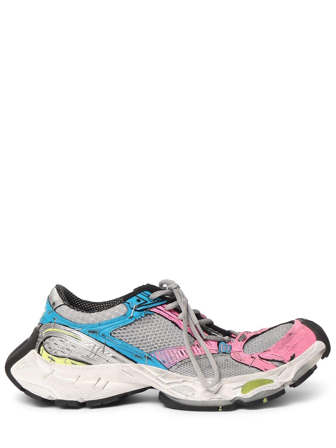 BALENCIAGA 50mm Stapler Mesh Sneakers In Multicolour Product Image