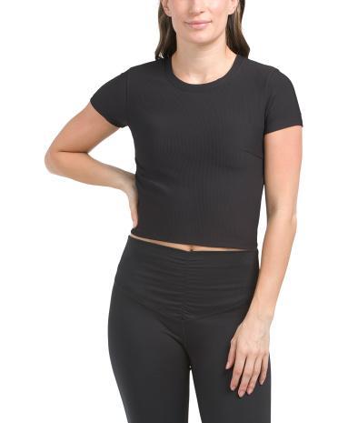 Ribbed Cut Out Cropped Bra Top for Women product image