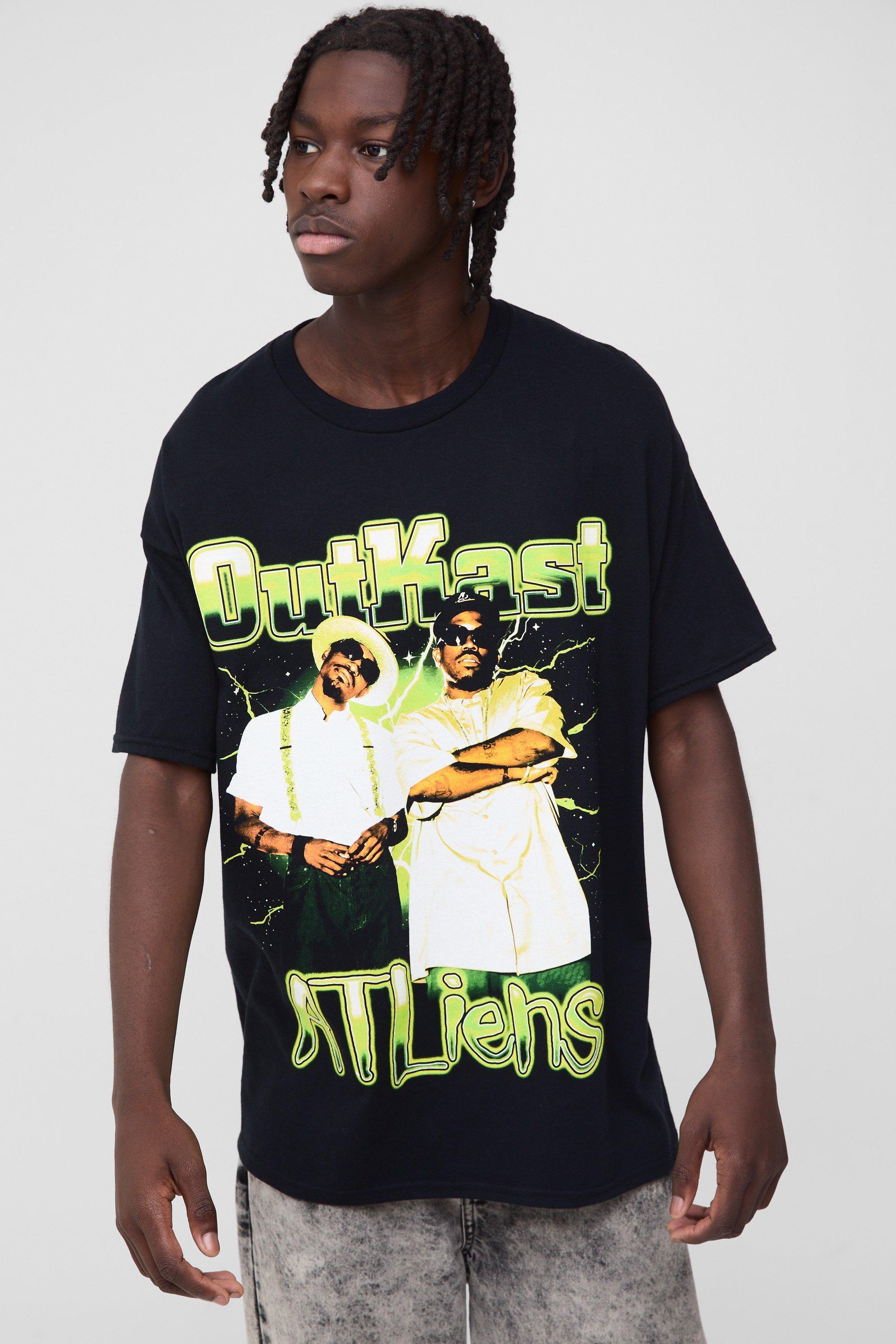 Oversized Outkast License Print T-Shirt | boohooMAN USA Product Image