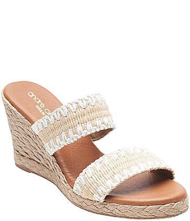 Andr Assous Nolita Raffia Wedge Slide Sandal Product Image