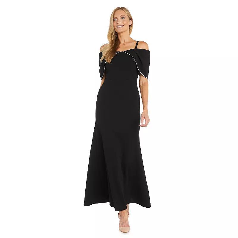 Womens R&M Richards Off The Shoulder Stretch Scuba Maxi Dress Product Image