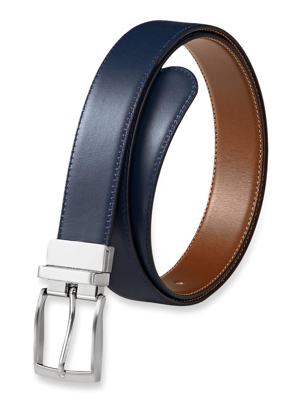 Wayne Reversible Belt - Navy/tan Product Image