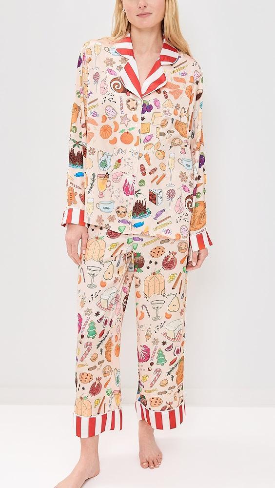 Karen Mabon Holiday Feast Long Pajama Set | Shopbop Product Image