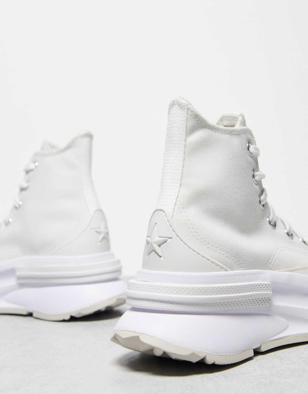 Converse Run Star Legacy Hi CX sneakers in white with ecru detail Product Image